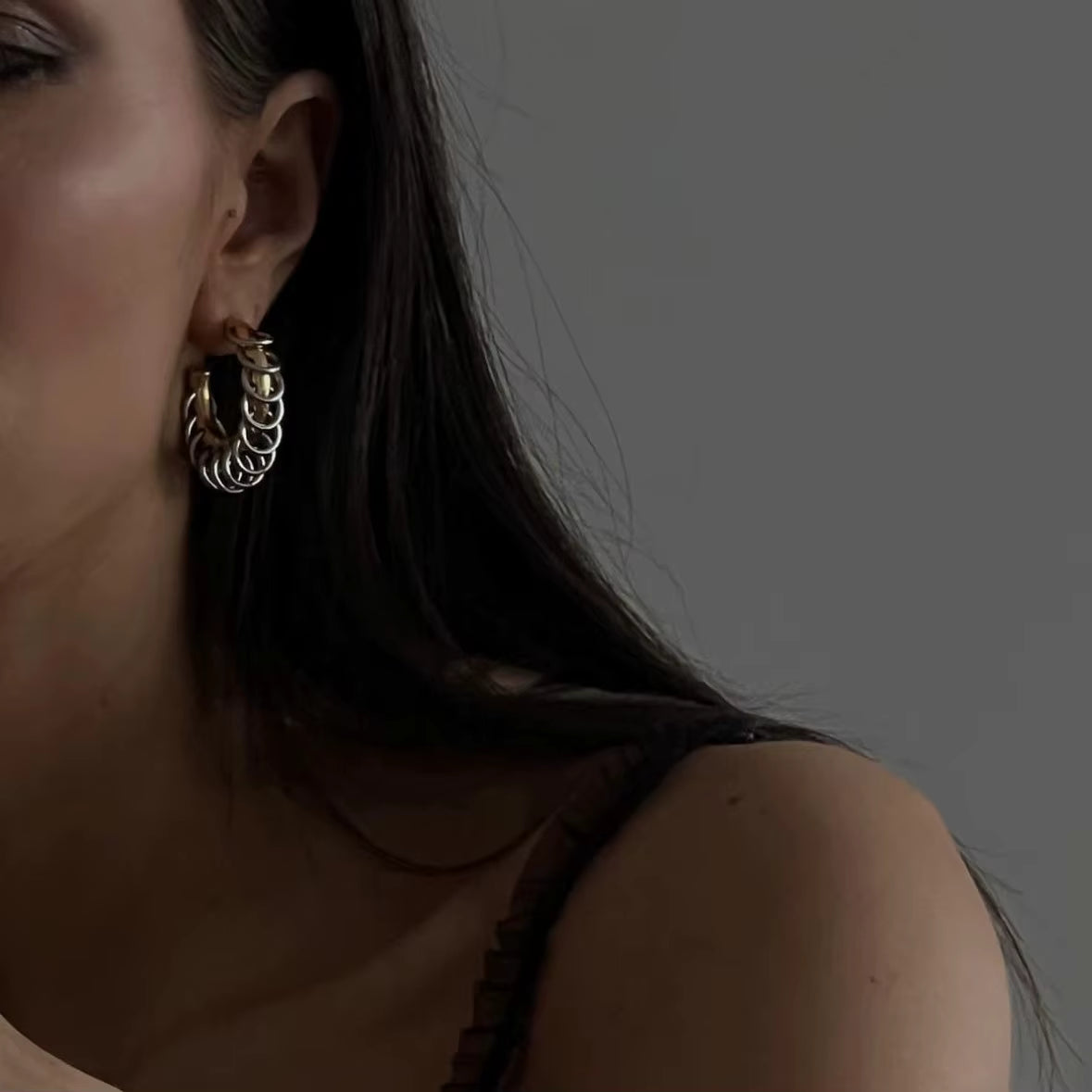 waterproof gold spiral hoop earrings – Twist of Fate