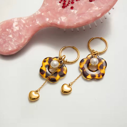 Tortie Bloom Waterproof Earrings