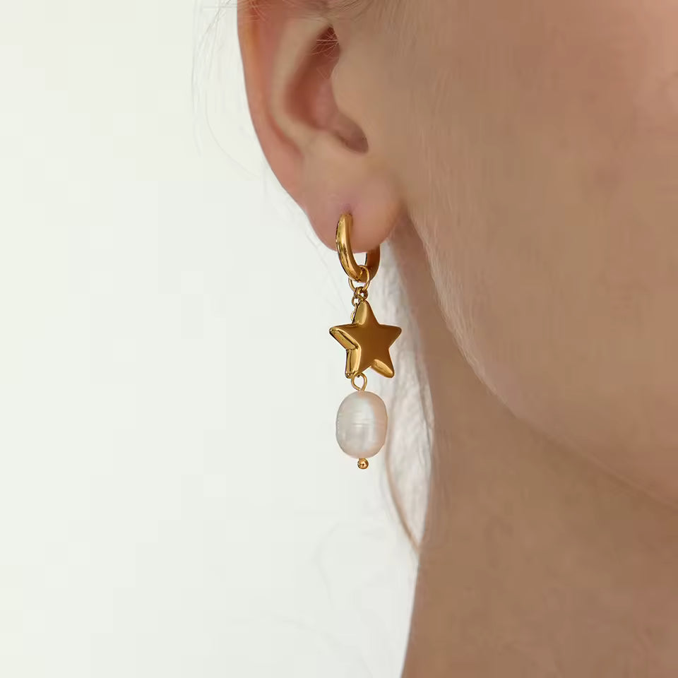 Nightfall Pearl Waterproof Earrings