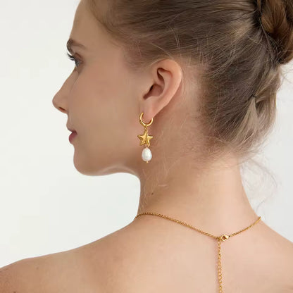 Nightfall Pearl Waterproof Earrings