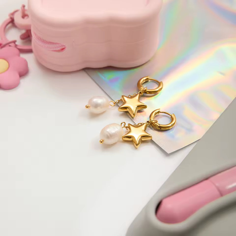 Nightfall Pearl Waterproof Earrings