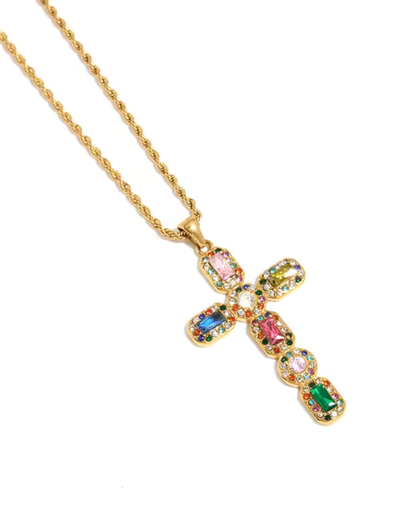 Celestial Cross Waterproof Necklace