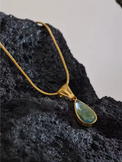 Marine Green Waterproof Necklace