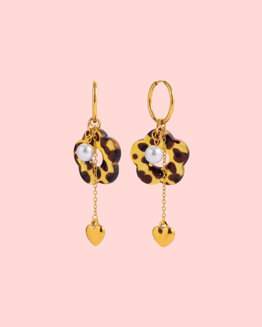 Tortie Bloom Waterproof Earrings