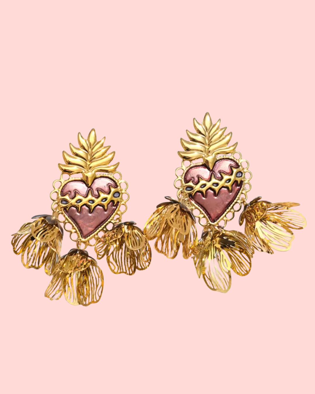 Sacred Petals Waterproof Earrings