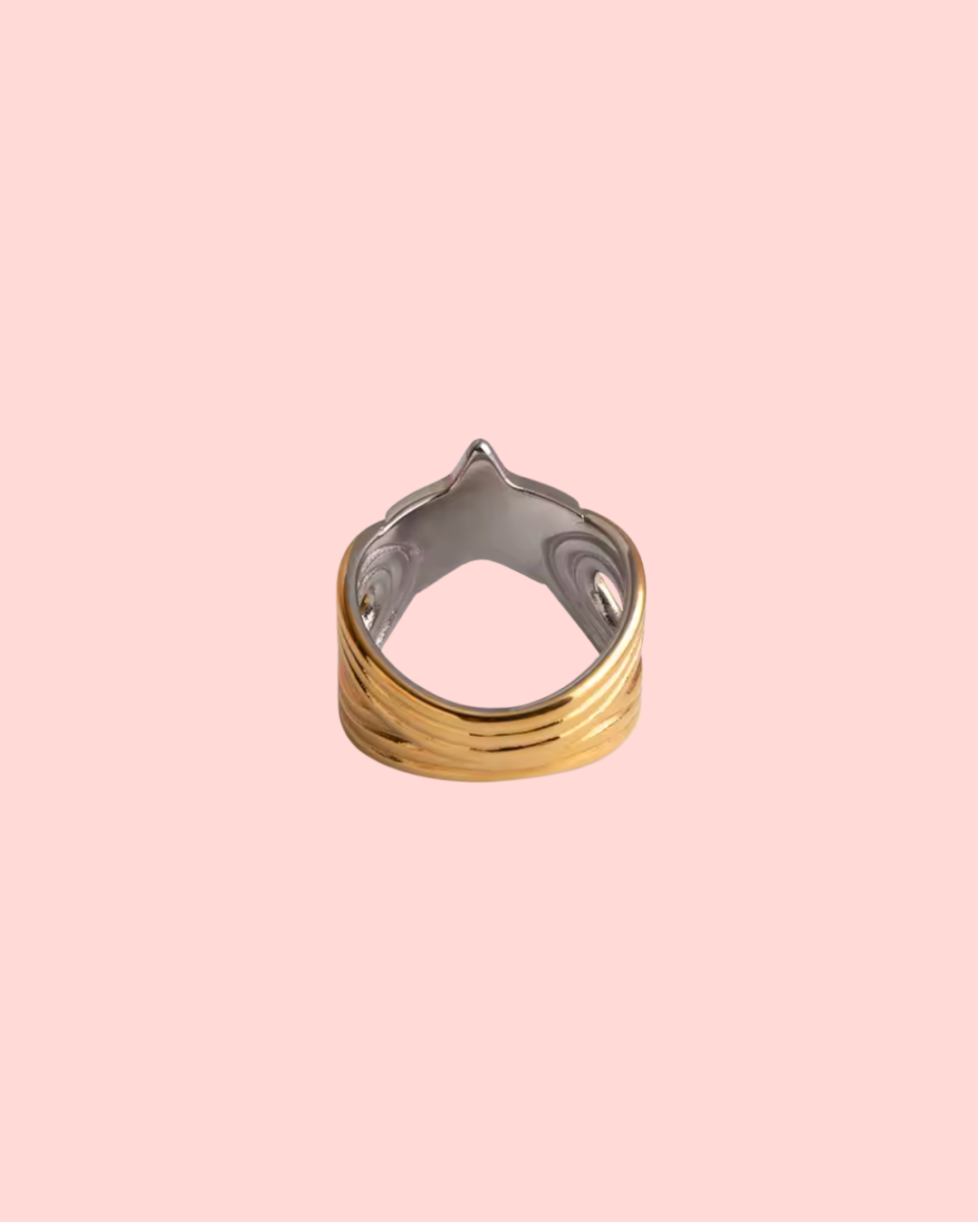 back view zircon wave ring – product detail